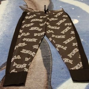 Pink brand joggers with pockets